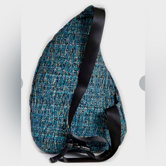 Dime bag slinger adjustable crossbody blue tweed with bonus fanny pack! - Picture 2 of 11